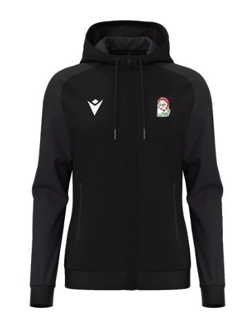 Macron Sweat zippé atlas noir avec logo brodé | Image 1