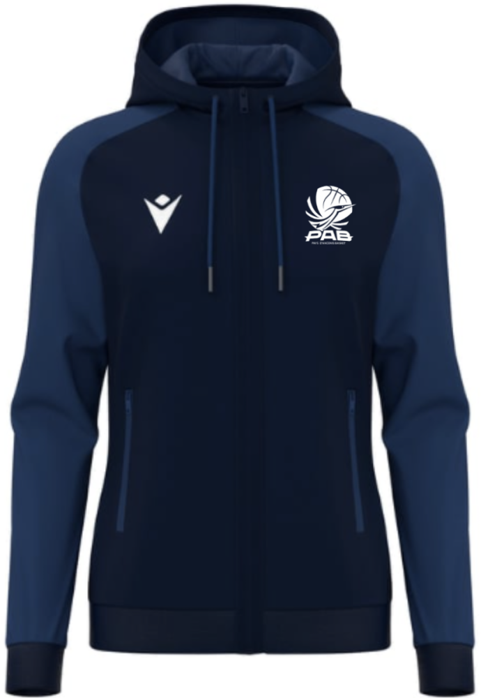 Macron Veste zippée capuche femme atlas navy avec logo brodé | Image 1