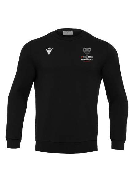Macron Sweat axima noir avec logo brodé | Image 1