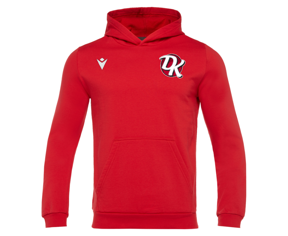 Macron Banjo hero hoody rouge avec logo brodé | Image 1