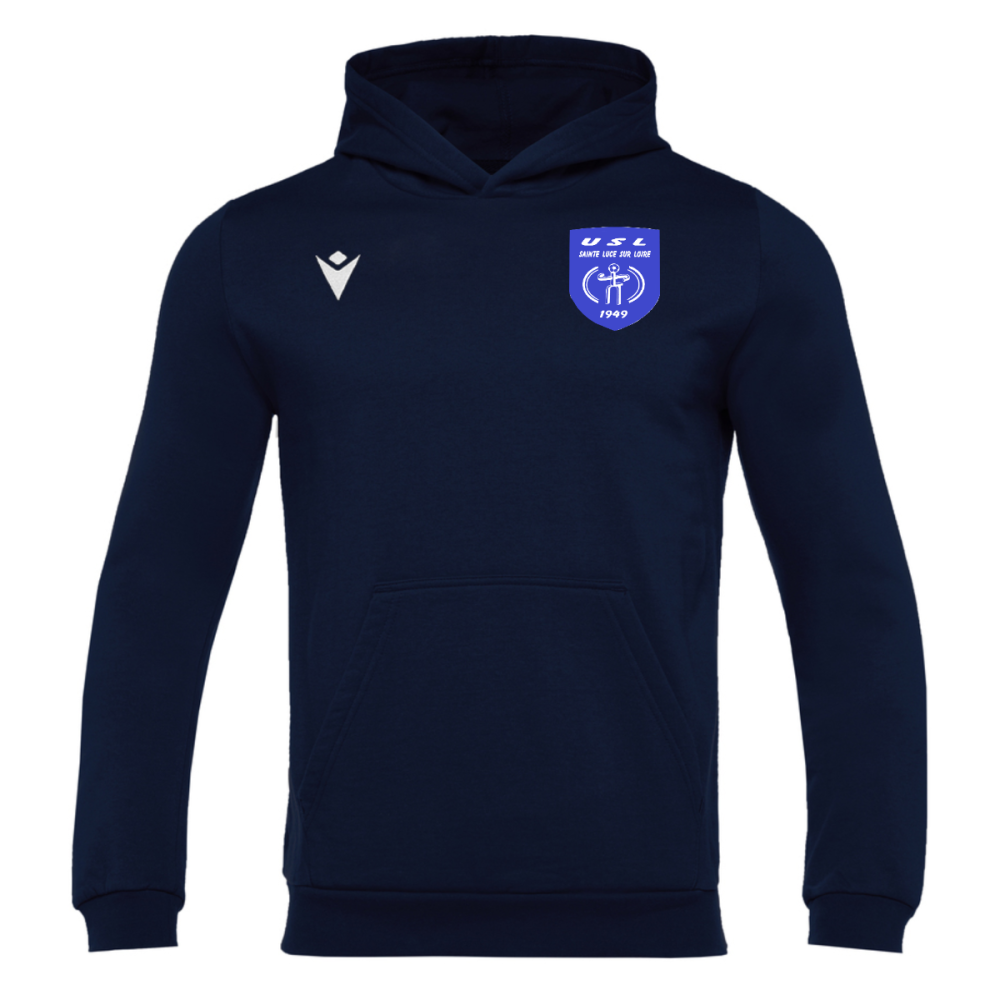 Macron Sweat coton banjo hero navy, logo brodé | Image 1