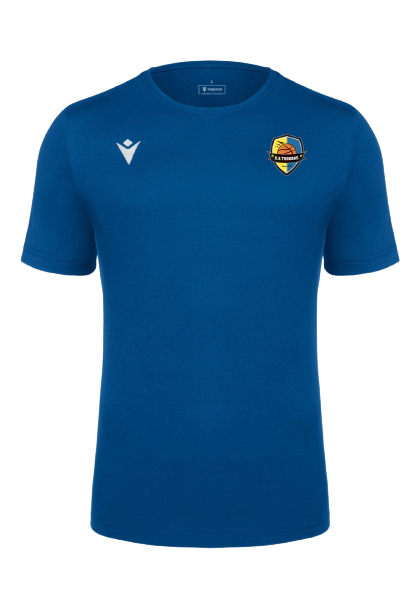 Macron Boost eco t-shirt royal logo floqué | Image 1