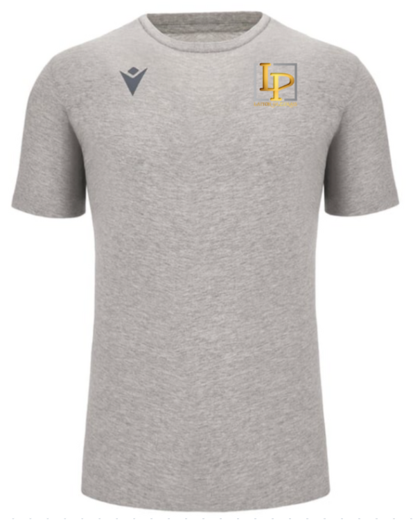 Macron T-shirt boost eco gris avec logo floqué | Image 1