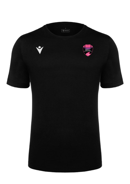 Macron Boost eco t-shirt noir avec écusson | Image 1
