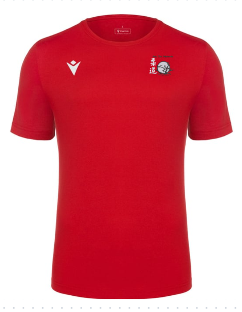 Macron T shirt coton boost eco rouge avec logo floqué | Image 1