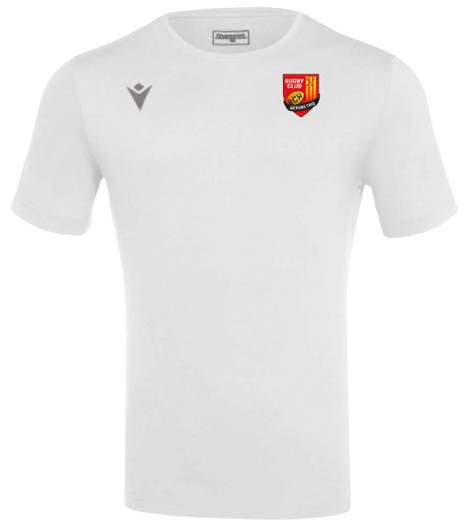 Macron T shirt boost hero blanc logo floqué | Image 1