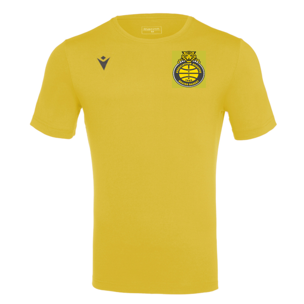 Macron T shirt boost hero jaune, logo floqué | Image 1