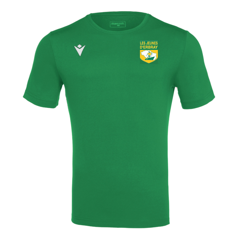 Macron T shirt boost hero vert avec logo serigraphié. boutique jeunes. | Image 1