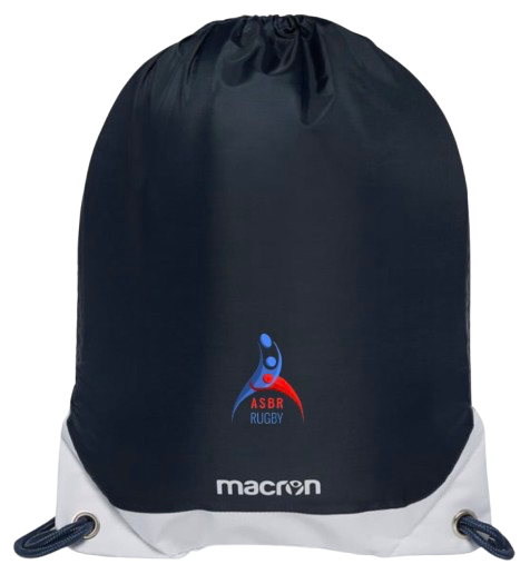 Macron Sac à cordelettes campus navy avec écusson | Image 1