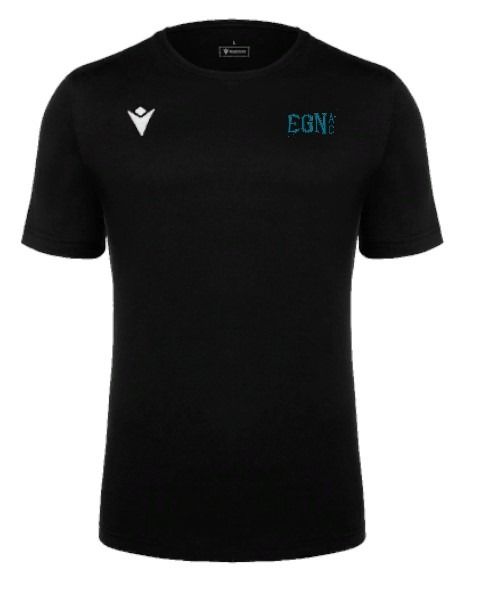 Macron T shirt boost eco noir avec logos floqués cœur et dos | Image 1