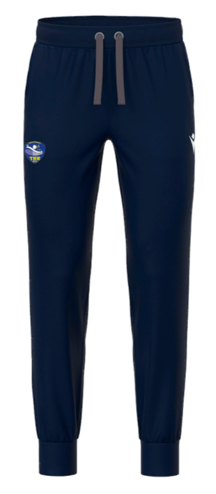 Macron Pantalon masculin en coton harp navy avec logo brodé | Image 1