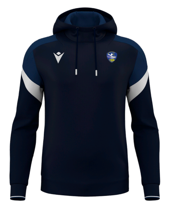 Macron Hoody alchemist navy avec logo floqué | Image 1