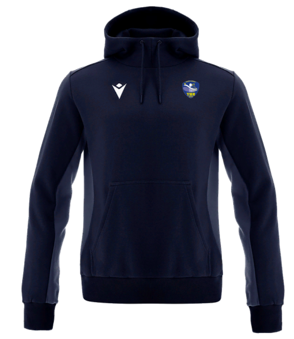 Macron Hoody dance navy avec logo brodé | Image 1