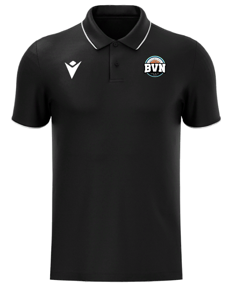 Macron Polo draco hero noir avec logo bvn floqué | Image 1