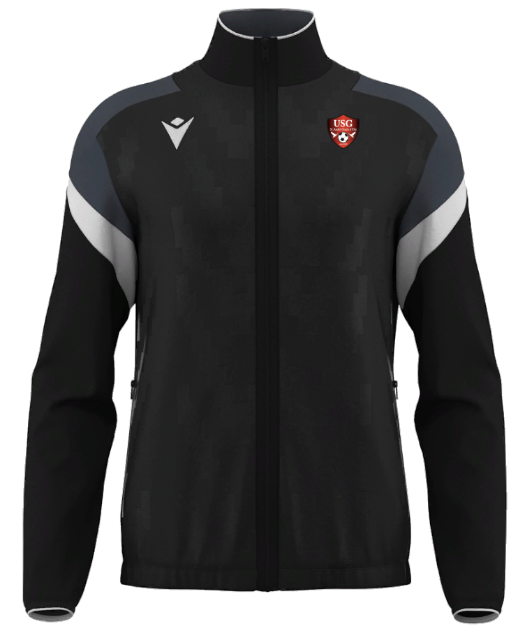 Macron Veste full zip homme odin noir avec écusson | Image 1
