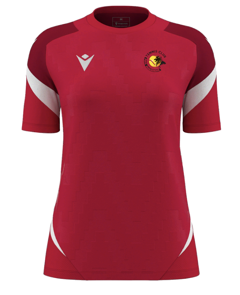 Macron Maillot naga rouge avec logo floqué | Image 1
