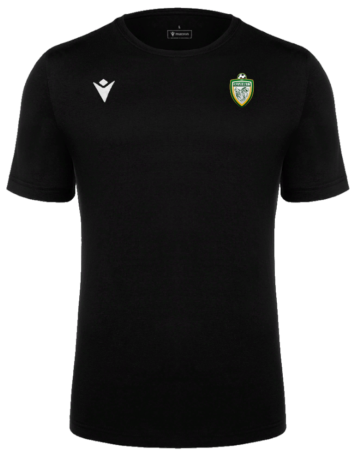 Macron T-shirt boost eco noir avec logo floqué | Image 1