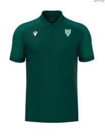 Macron Polo baldwin vert bouteille avec écusson | Image 1