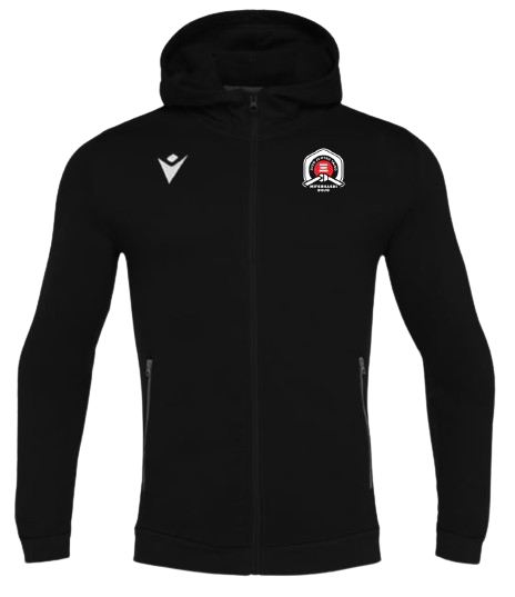 Macron Veste zippée cello noire avec logo brodé | Image 1