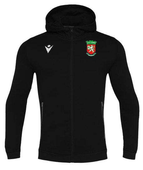 Macron Veste coton cello noire avec logo brodé | Image 1