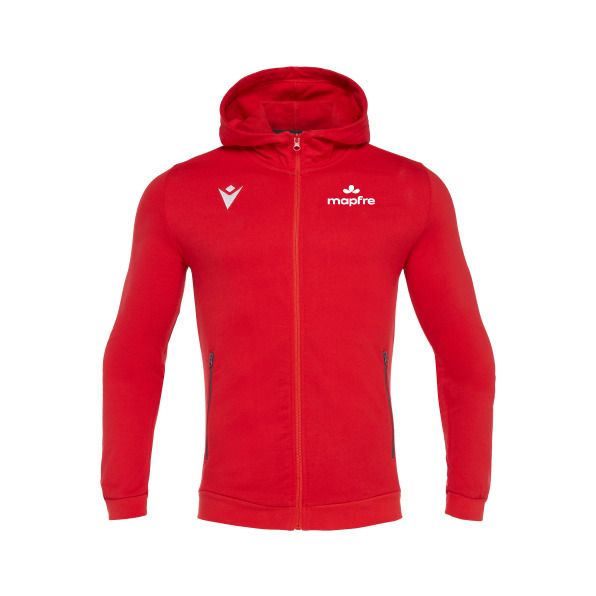Macron Chaqueta hombre de algodon cremallera cello red mapfre | Imagen 1