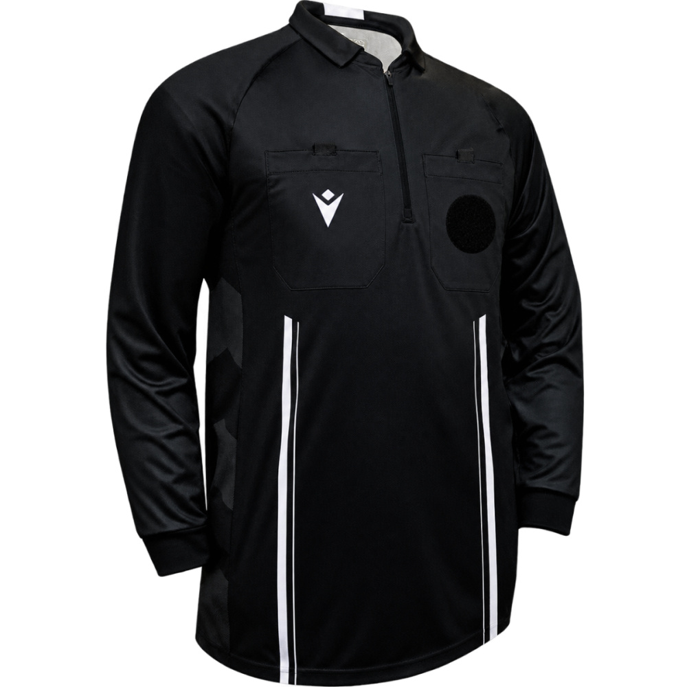 Macron Referee usa 26 men's shirt long sleeve - black | Image 1