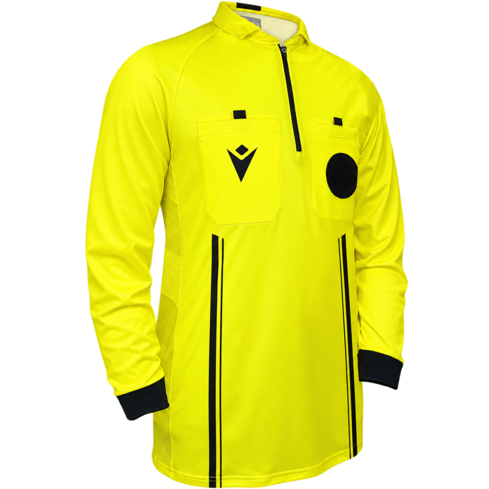 Macron Referee usa 26 men's shirt long sleeve - yellow | Image 1