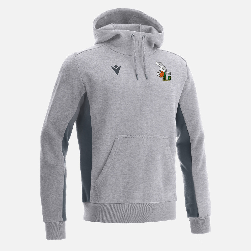 Macron Sweat épais coton dance gris logo brodé | Image 1