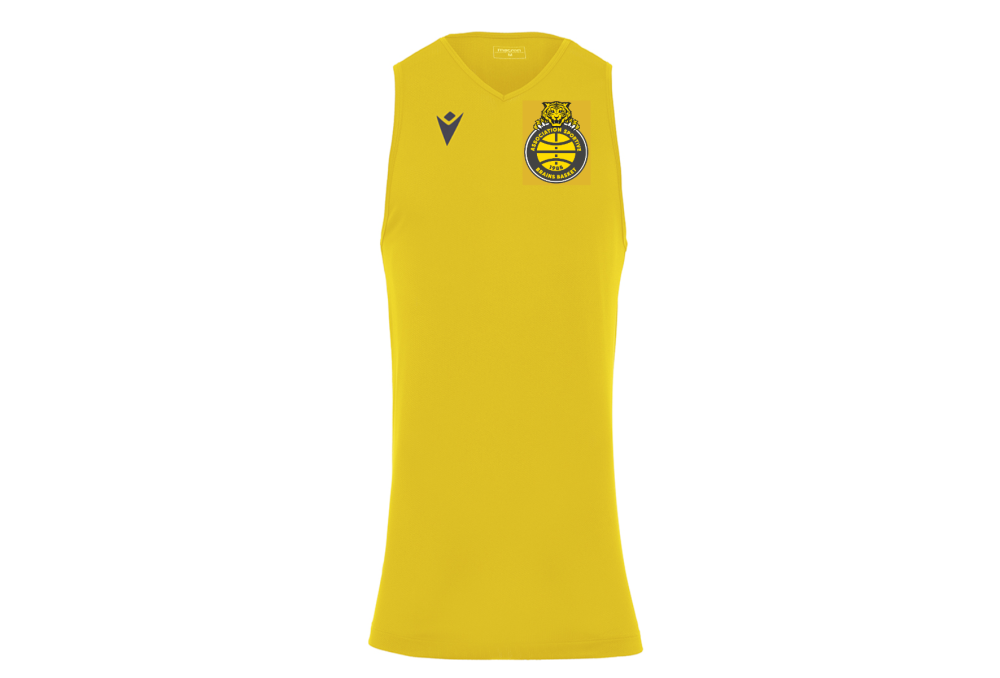 Macron Maillot homme deva jaune, logo floqué | Image 1