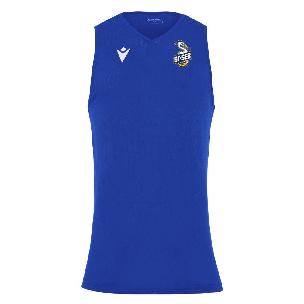 Macron Maillot mixte deva bleu royal avec logo floqué | Image 1
