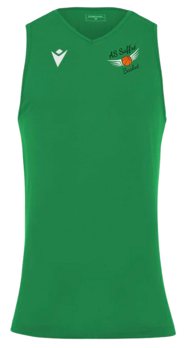 Macron Maillot deva vert avec logo floqué | Image 1