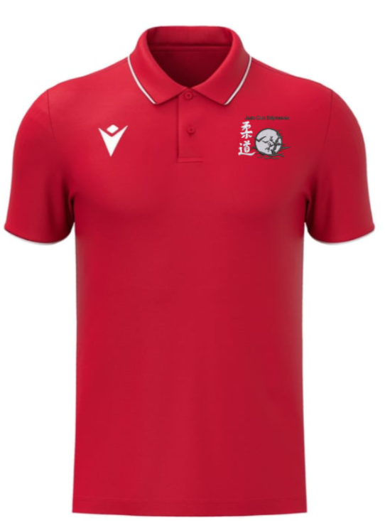 Macron Polo draco hero rouge avec logo brodé | Image 1
