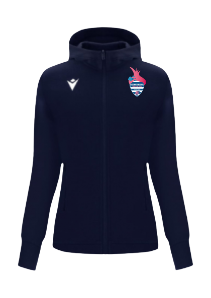 Macron Veste coton drum navy avec logo brodé | Image 1