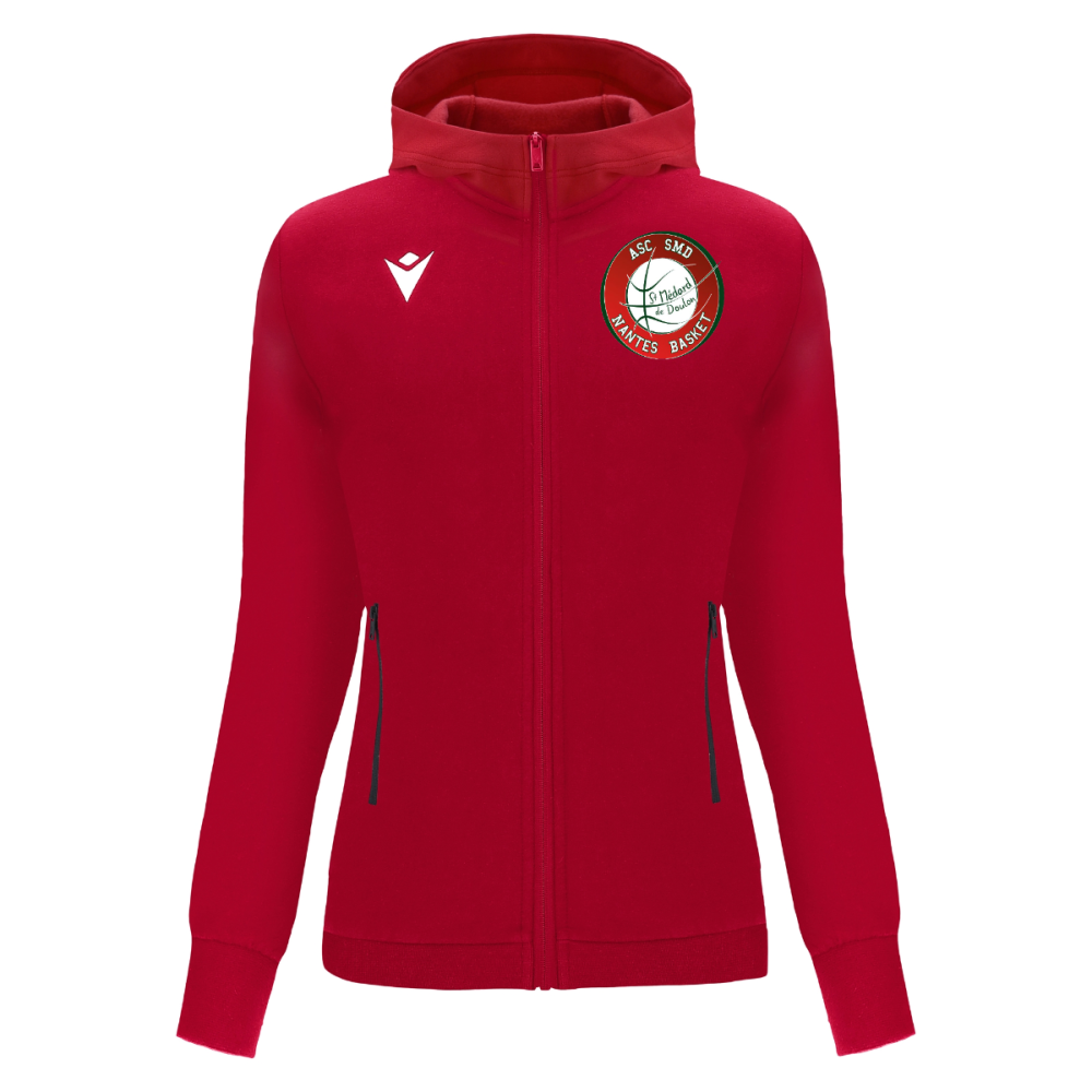 Macron Veste femme drum rouge avec logo brodé | Image 1