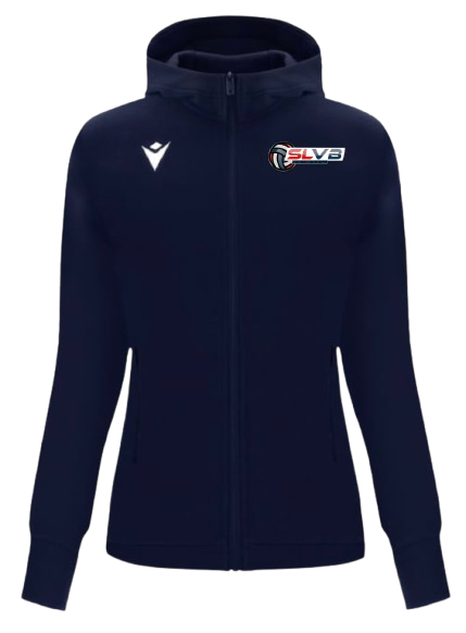 Macron Veste capuche coton femme drum navy avec logo brodé | Image 1