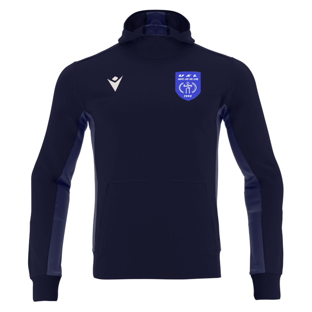 Macron Sweat polyester electro navy, logo brodé | Image 1