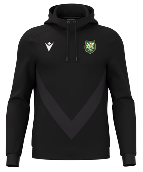Macron Sweat capuche fenders noir avec logo brodé | Image 1