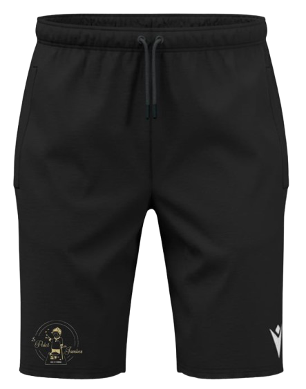 Macron Bermuda fern noir avec logo floqué | Image 1