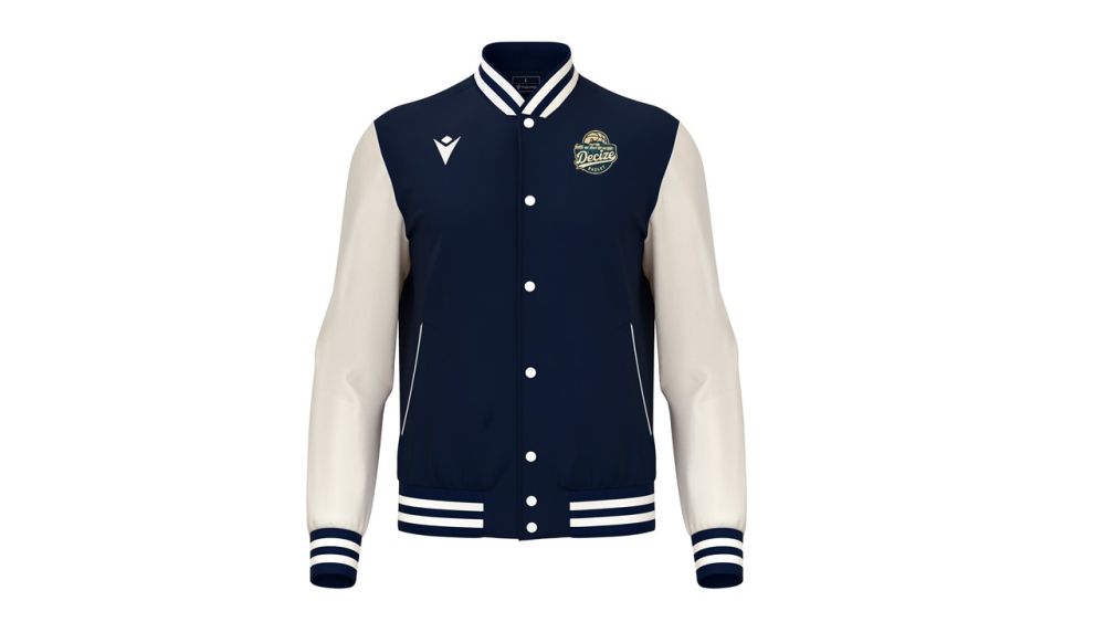 Macron Veste bleue marine fiddle avec ecusson decize basket | Image 1