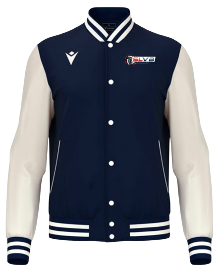 Macron Blouson fiddle navy avec logo floqué et écriture dos | Image 1