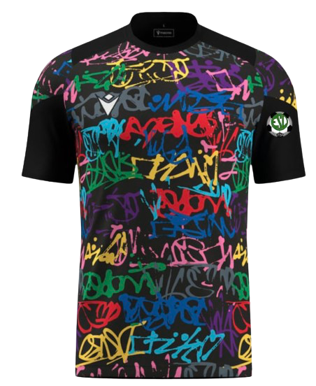 Macron Maillot golem bariolé avec logo floqué | Image 1