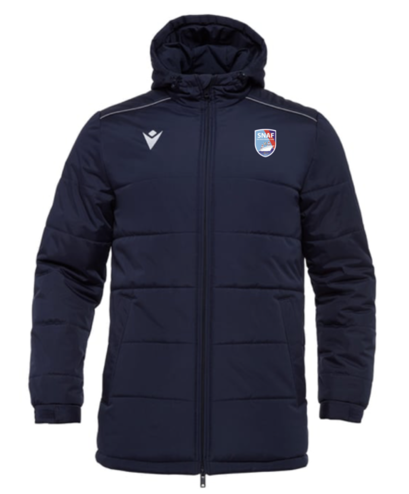 Macron Parka coach gyor navy avec logo brodé | Image 1