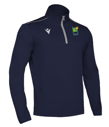 Macron Sweat 1/4 zip havel navy avec logo brodé | Image 1