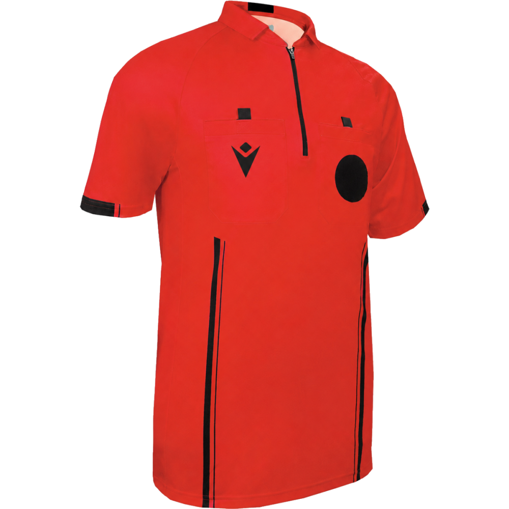 Macron Referee usa 26 men's shirt short sleeve - red | Image 1
