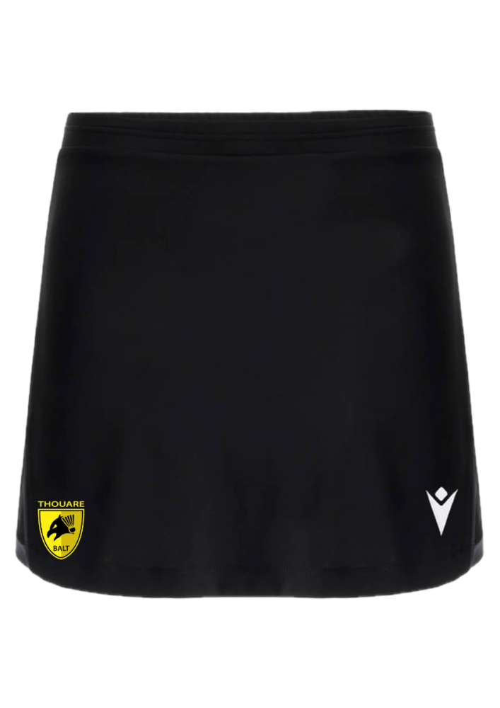 Macron Inuit jupe-short noire avec logo floqué | Image 1