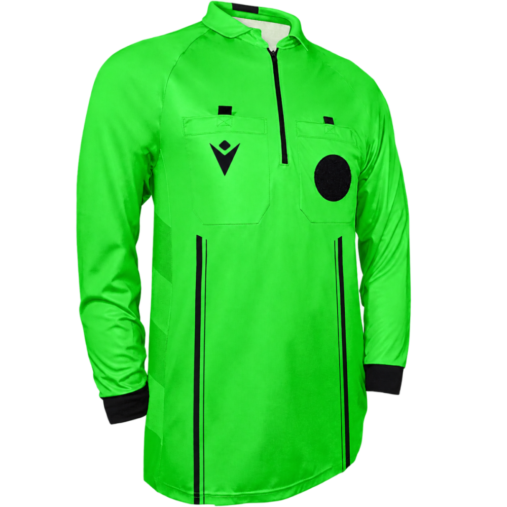 Macron Referee usa 26 men's shirt long sleeve - green | Image 1