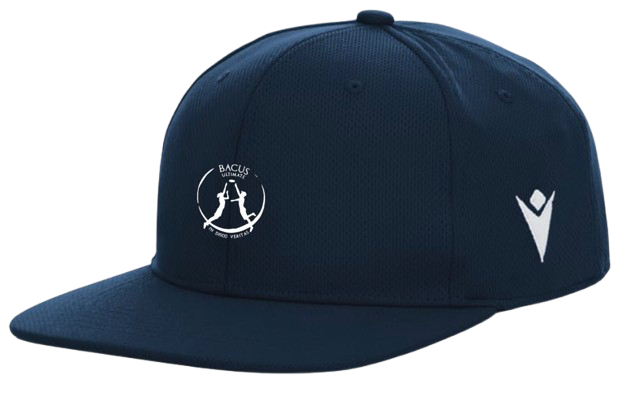 Macron Lutz casquette de baseball navy avec logo brodé | Image 1