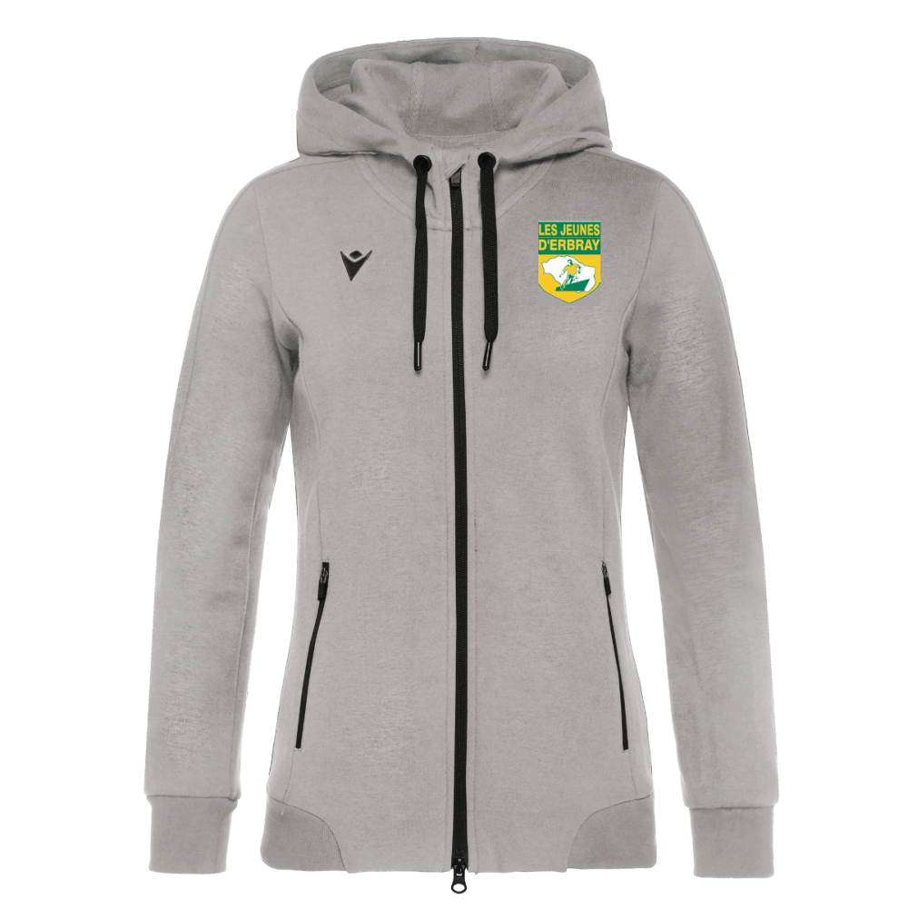 Macron Veste sportswear lyre grise  femme avec logo club brodé | Image 1