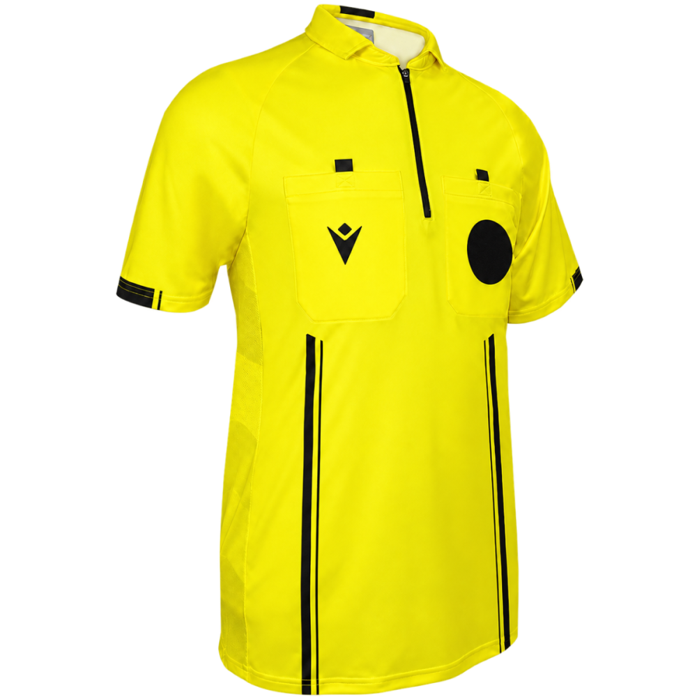 Macron Referee usa 26 men's shirt short sleeve - yellow | Image 1