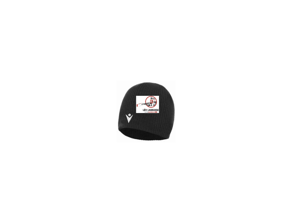Macron Bonnet metel noir avec logo brodé | Image 1